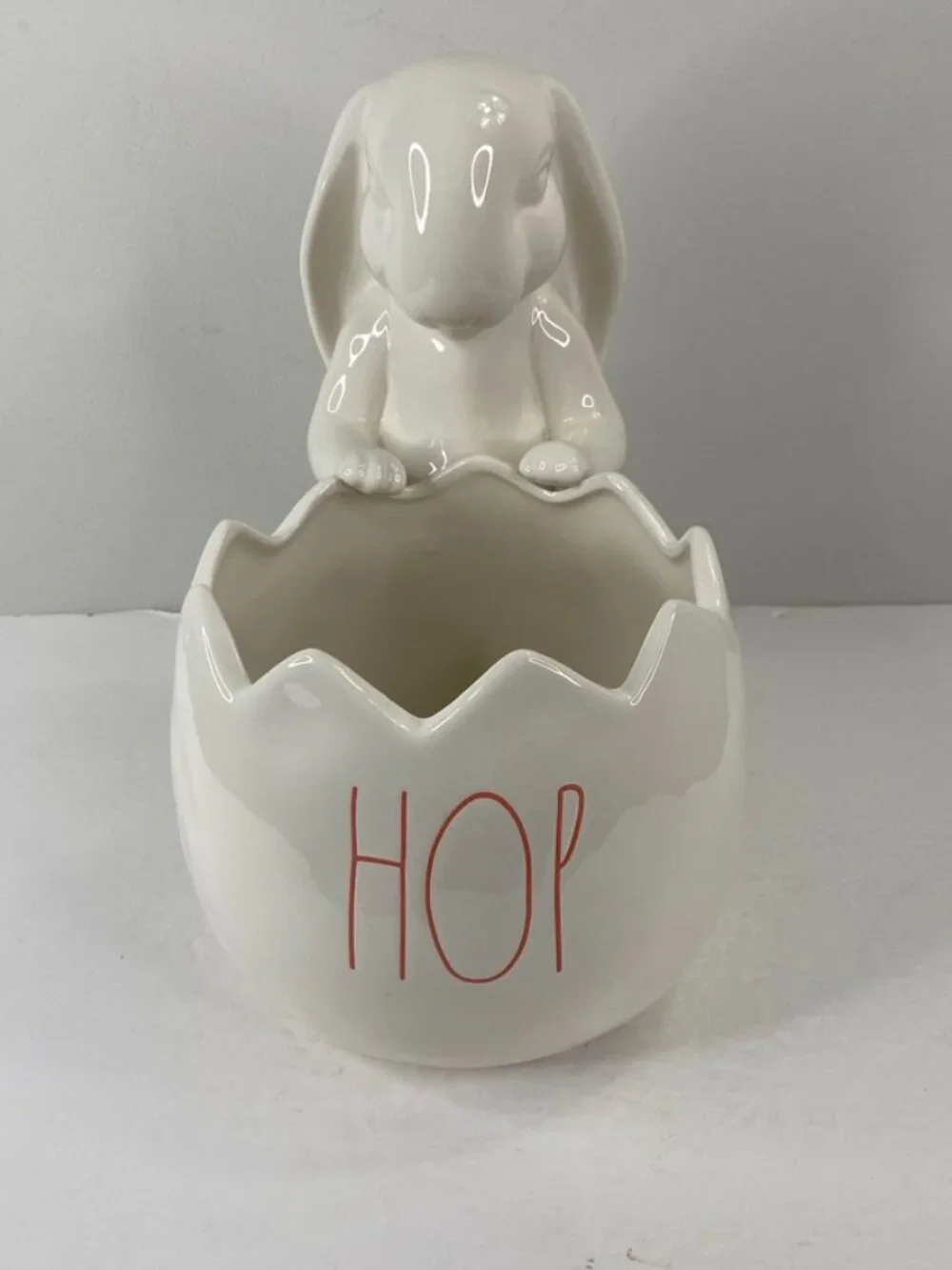 Rae Dunn Hop Bunny Easter Planter Pot Container